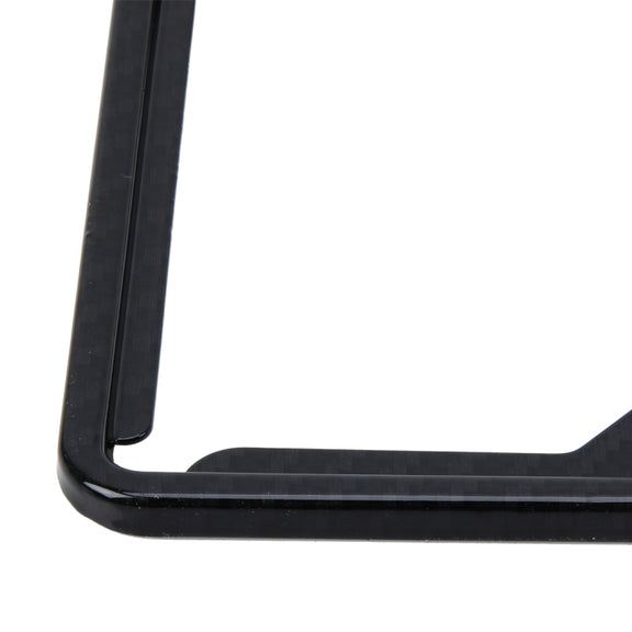 2 PCS Carbon Lead License Plate Frame Simple and Beautiful Car License Plate Frame Holder Universal License Plate Holder(Black)