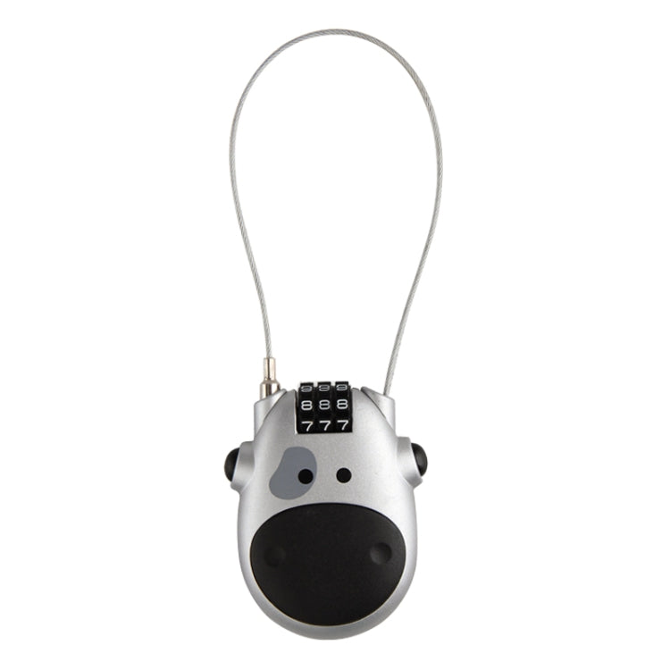 JASIT Portable Multifunction Cute Cow Travel Luggage Password Lock