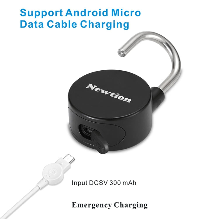 Water-resistant Intelligent Bluetooth Fingerprint Padlock Remote Unlocking for iOS / Android(Silver)
