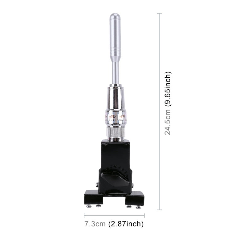 PS-401 Modified Car Antenna Aerial, Size: 24.5cm x 7.3cm (Silver)