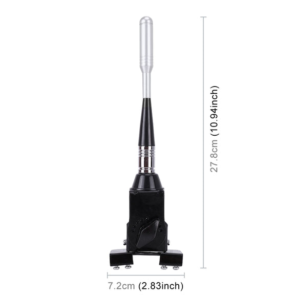 PS-404 Modified Car Antenna Aerial, Size: 27.8cm x 7.2cm (Silver)