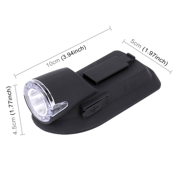 3W 240LM USB Solar Energy Motorcycle / Bicycle Front Light (Black)