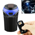 2 in 1 Universal Car Detachable Electronic Cigarette Lighter + Trash Rubbish Bin Ashtray(Blue) - Ashtrays by PMC TechLife | Online Shopping South Africa | PMC TechLife | Buy Now Pay Later Mobicred