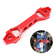 Universal Car Short Arch Stainless Steel Battery Tie Down Clamp Bracket, Size: 18.2 x 4.5 x 2cm (Red)