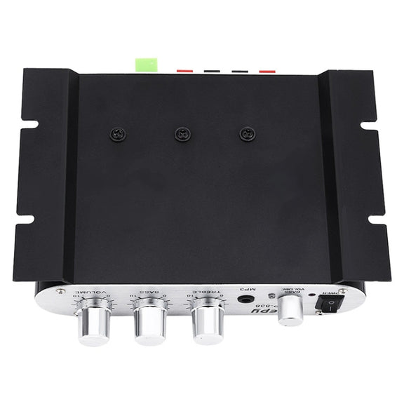 Car 2.1CH HIFI Subwoofer Amplifier Audio, Support MP3(Black)