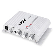 Car 2.1CH HIFI Subwoofer Amplifier Audio, Support MP3(Silver)