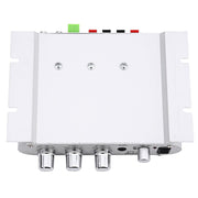 Car 2.1CH HIFI Subwoofer Amplifier Audio, Support MP3(Silver)