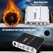 Car 2.1CH HIFI Subwoofer Amplifier Audio, Support MP3(Silver)