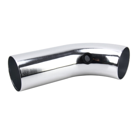Universal  Air Intake Pipe Super Power Flow Air Intakes Short Cold Racing Aluminium Air Intake Pipe Hose with Cone Filter Kit System (Silver)