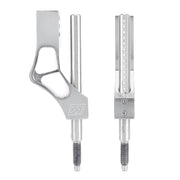 Car Modification Heightening Gear Shifter Extension Rod Adjustable Height Adjuster Lever Shift Lever with Adapters for Honda(Silver)