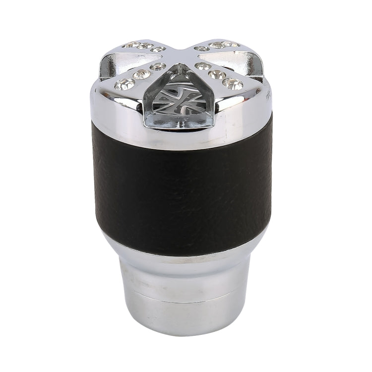 Universal Car Diamond Gear Shift Knob Modified Car Gear Shift Knob Auto Transmission Shift Lever Knob Gear Knobs(Silver)