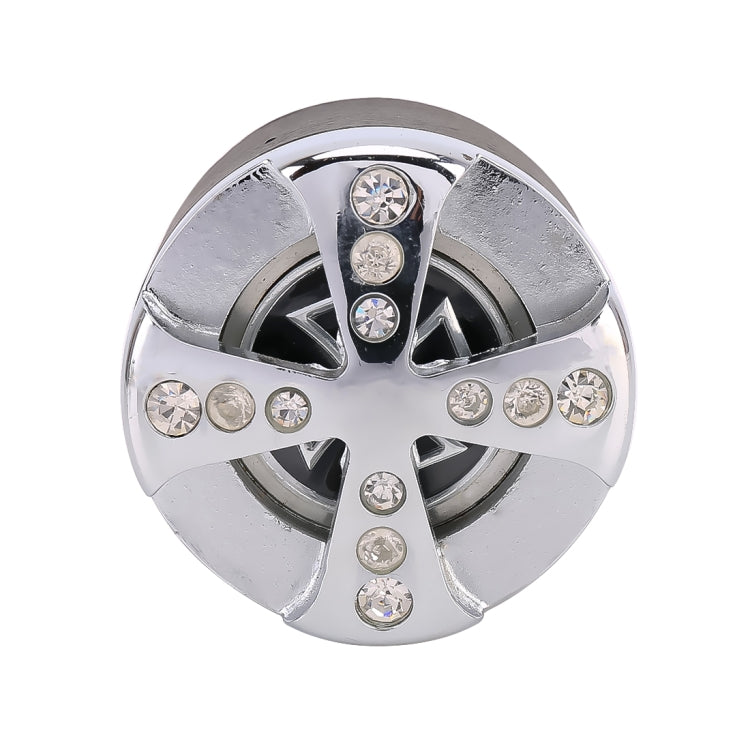 Universal Car Diamond Gear Shift Knob Modified Car Gear Shift Knob Auto Transmission Shift Lever Knob Gear Knobs(Silver)