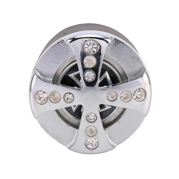 Universal Car Diamond Gear Shift Knob Modified Car Gear Shift Knob Auto Transmission Shift Lever Knob Gear Knobs(Silver)