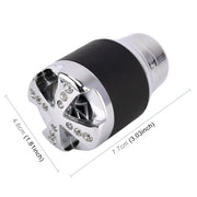 Universal Car Diamond Gear Shift Knob Modified Car Gear Shift Knob Auto Transmission Shift Lever Knob Gear Knobs(Silver)