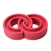 2pcs Car Auto F Type Shock Absorber Spring Bumper Power Cushion Buffer, Spring Spacing: 12mm, Spring Thickness: 15mm, Spring Diameter: 120mm(Red)