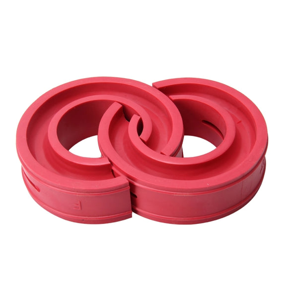 2pcs Car Auto F Type Shock Absorber Spring Bumper Power Cushion Buffer, Spring Spacing: 12mm, Spring Thickness: 15mm, Spring Diameter: 120mm(Red)