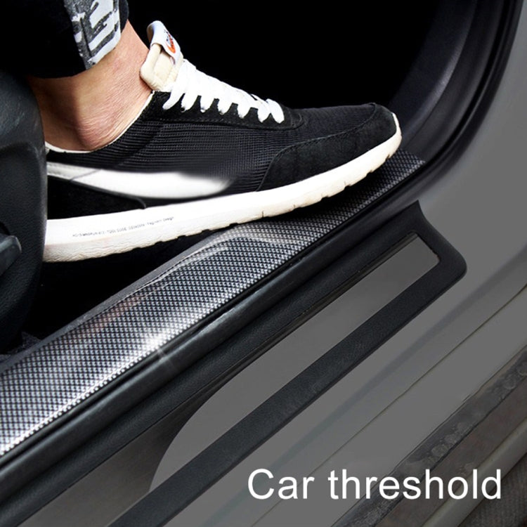 Universal Car Door Threshold Decoration Strip Decorative Sticker, Size : 10CM x 3M(Black)