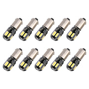 10 PCS BA9S DC 12V 1.1W 8LEDs SMD-5630 Car Clearance Light Reading Light