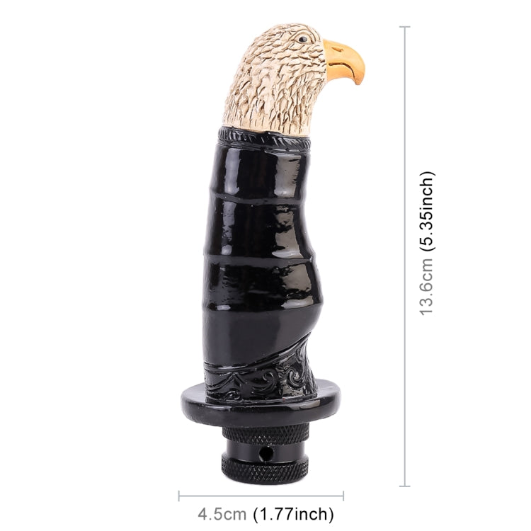Universal Car Eagle Shape Metal Gear Shift Knob Modified Car Auto Transmission Shift Lever Knob(Black)