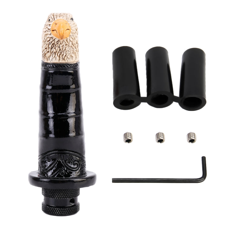 Universal Car Eagle Shape Metal Gear Shift Knob Modified Car Auto Transmission Shift Lever Knob(Black)