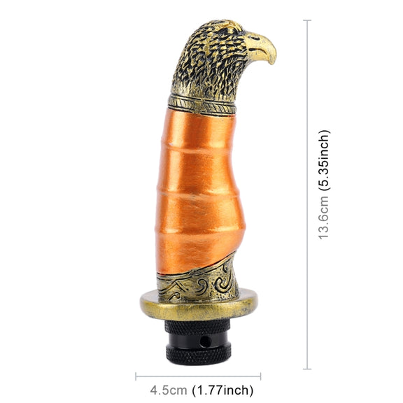 Universal Car Eagle Shape Metal Gear Shift Knob Modified Car Auto Transmission Shift Lever Knob(Gold)