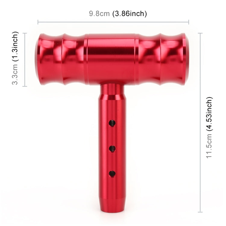 Universal Car Thread T-shaped Gear Head Gear Shift Knob(Red)