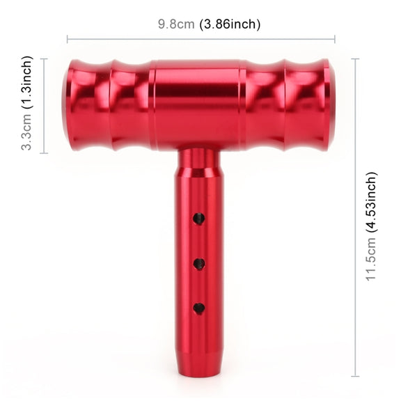 Universal Car Thread T-shaped Gear Head Gear Shift Knob(Red)