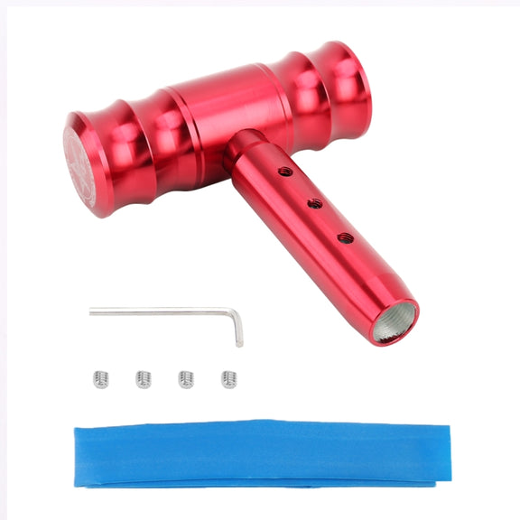Universal Car Thread T-shaped Gear Head Gear Shift Knob(Red)