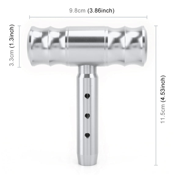 Universal Car Thread T-shaped Gear Head Gear Shift Knob(Silver)