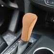 Universal Nonslip Breathable Genuine Leather Car Gear Shift Knob Cover(Brown) - Shift Knob by PMC TechLife | Online Shopping South Africa | PMC TechLife | Buy Now Pay Later Mobicred
