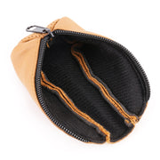 Universal Nonslip Breathable Genuine Leather Car Gear Shift Knob Cover(Brown)