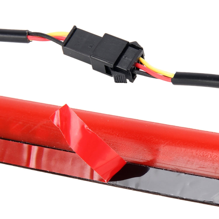Car 8.5W DC 9-24V High Position Brake Light 144LEDs SMD-2835 Lamps, Cable Length: 90cm