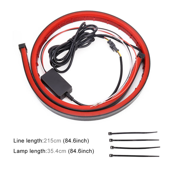 Car 8.5W DC 9-24V High Position Brake Light 144LEDs SMD-2835 Lamps, Cable Length: 90cm