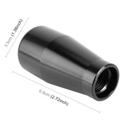 Universal Car Solid Color Cone Shape Shifter Manual Automatic Gear Shift Knob(Black)