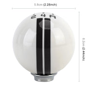 Universal Vehicle Ball Shape Modified Resin Shifter Manual 5-Speed Gear Shift Knob(Black)