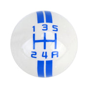 Universal Vehicle Ball Shape Modified Resin Shifter Manual 5-Speed Gear Shift Knob(Blue)