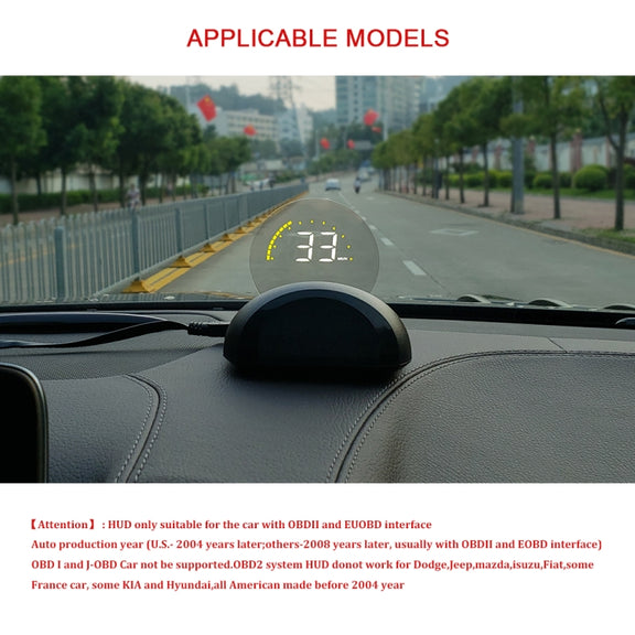 C700 2.6 inch Universal Car OBD2 HUD Vehicle-mounted Head Up Display