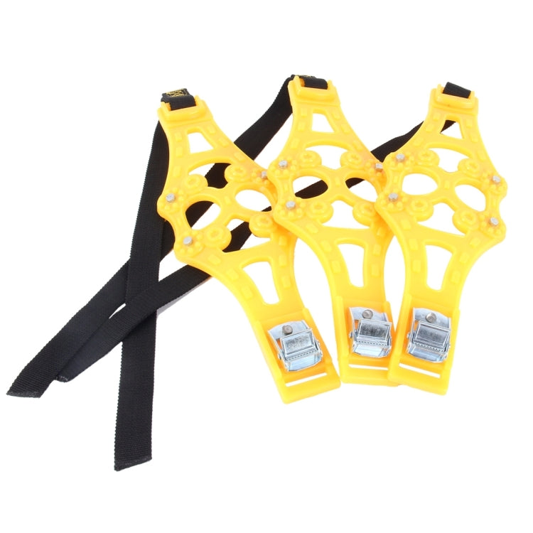 6PCS Car Snow Tire Anti-skid Chains For Family Car(Yellow)