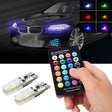 2 PCS T10 2W Auto Flash Strobe Fade Smooth Remote Controlled Colorful LED Clearance Decorative Light, DC 12V - Clearance Lights by PMC TechLife | Online Shopping South Africa | PMC TechLife | Buy Now Pay Later Mobicred
