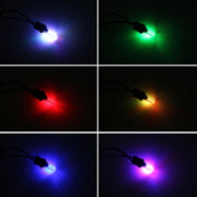 2 PCS T10 2W Auto Flash Strobe Fade Smooth Remote Controlled Colorful LED Clearance Decorative Light, DC 12V
