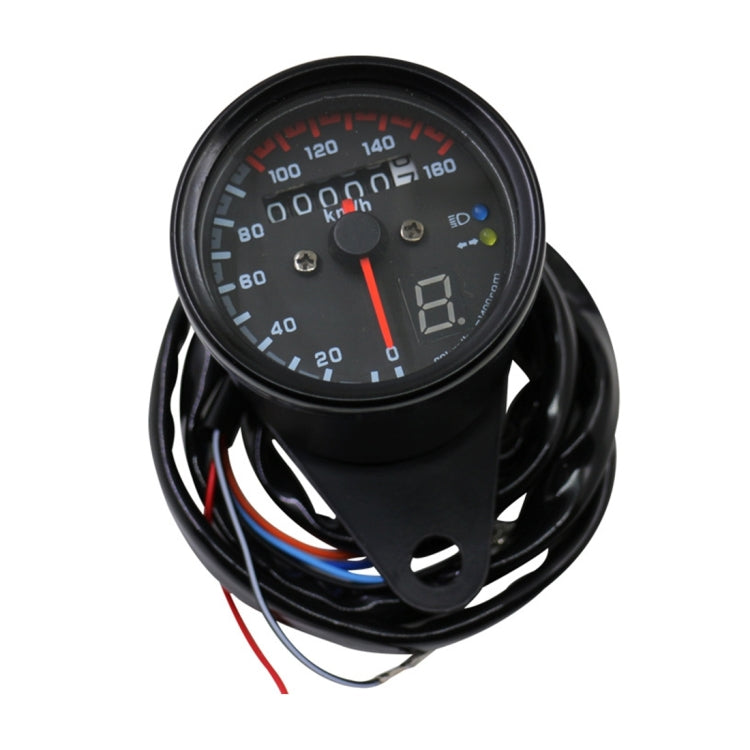 3 in 1 Universal Water-resistant Motorcycle LED Backlight Odometer Speedometer Gearmeter, DC 12V