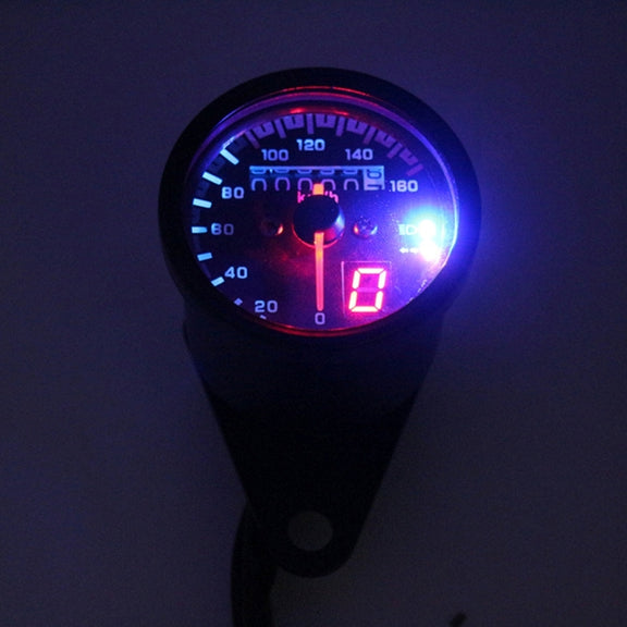 3 in 1 Universal Water-resistant Motorcycle LED Backlight Odometer Speedometer Gearmeter, DC 12V