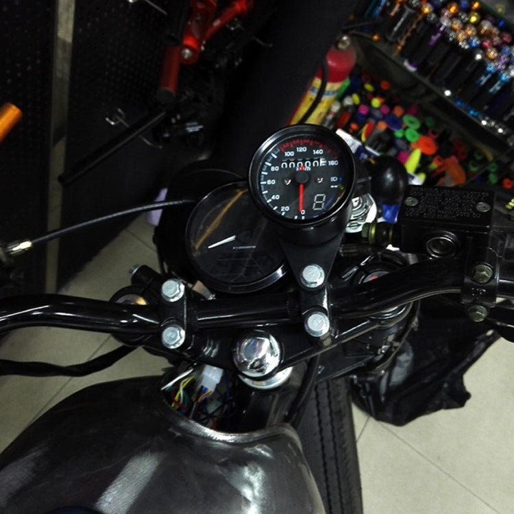 3 in 1 Universal Water-resistant Motorcycle LED Backlight Odometer Speedometer Gearmeter, DC 12V