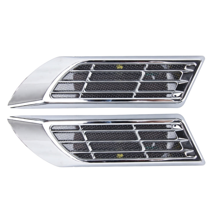 2 PCS Car Body Side Solar Decorative Colorful Strobe Warning Outlet Light