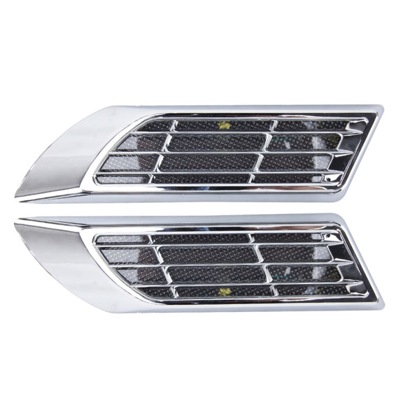 2 PCS Car Body Side Solar Decorative Colorful Strobe Warning Outlet Light