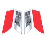 2 PCS Car Body Side Solar Decorative Colorful Strobe Warning Outlet Light