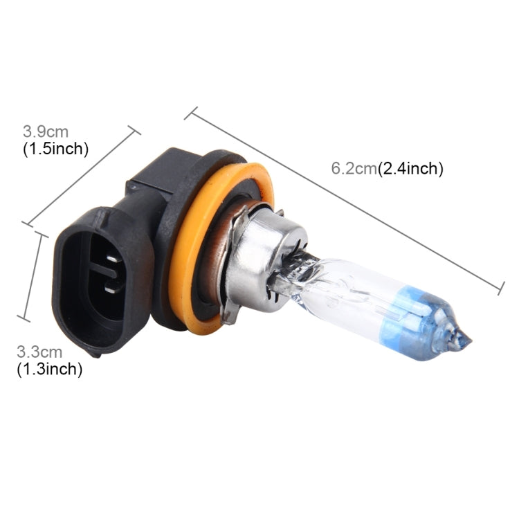 2 PCS H8/H11 55W 1700 LM 4300K HID Bulbs Xenon Lights Lamps, DC 12V