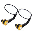 2 PCS Motorcycle Universal ABS Shell Holder Oval Shape Rear VIew Mirror - Side Mirrors by PMC Jewellery | Online Shopping South Africa | PMC Jewellery | Buy Now Pay Later Mobicred