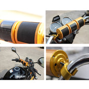 Motorcycle Water-resistant Aluminum Shell Bluetooth Handle Stereo Speaker, Support BT/MP3/FM/TF(Black)