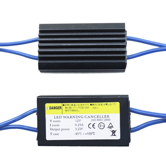 2 PCS T10 Car Auto Clearance Light Warning Error-free Decoder Adapter for DC 12V/3W